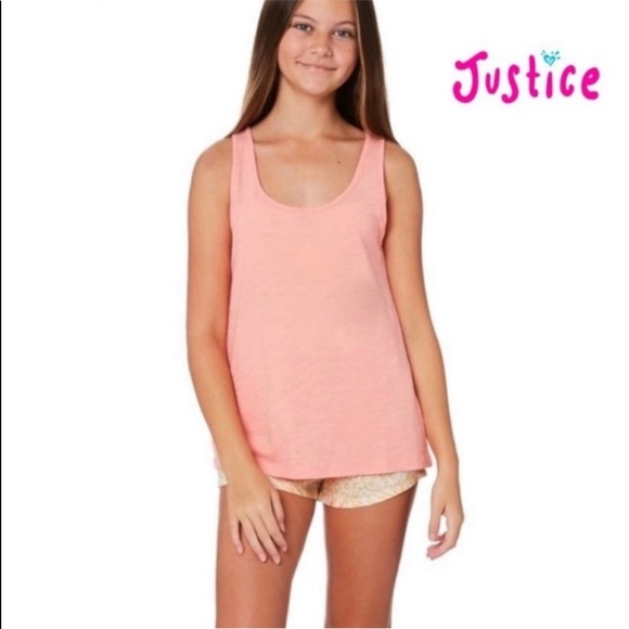 Justice Other - New Justice Peach Tank Top Girls Size 10